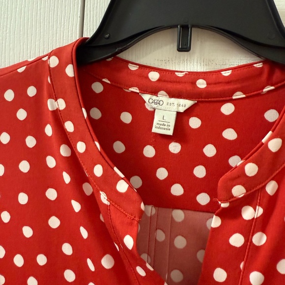 Women’s Polka Dot Blouse - Picture 2 of 4